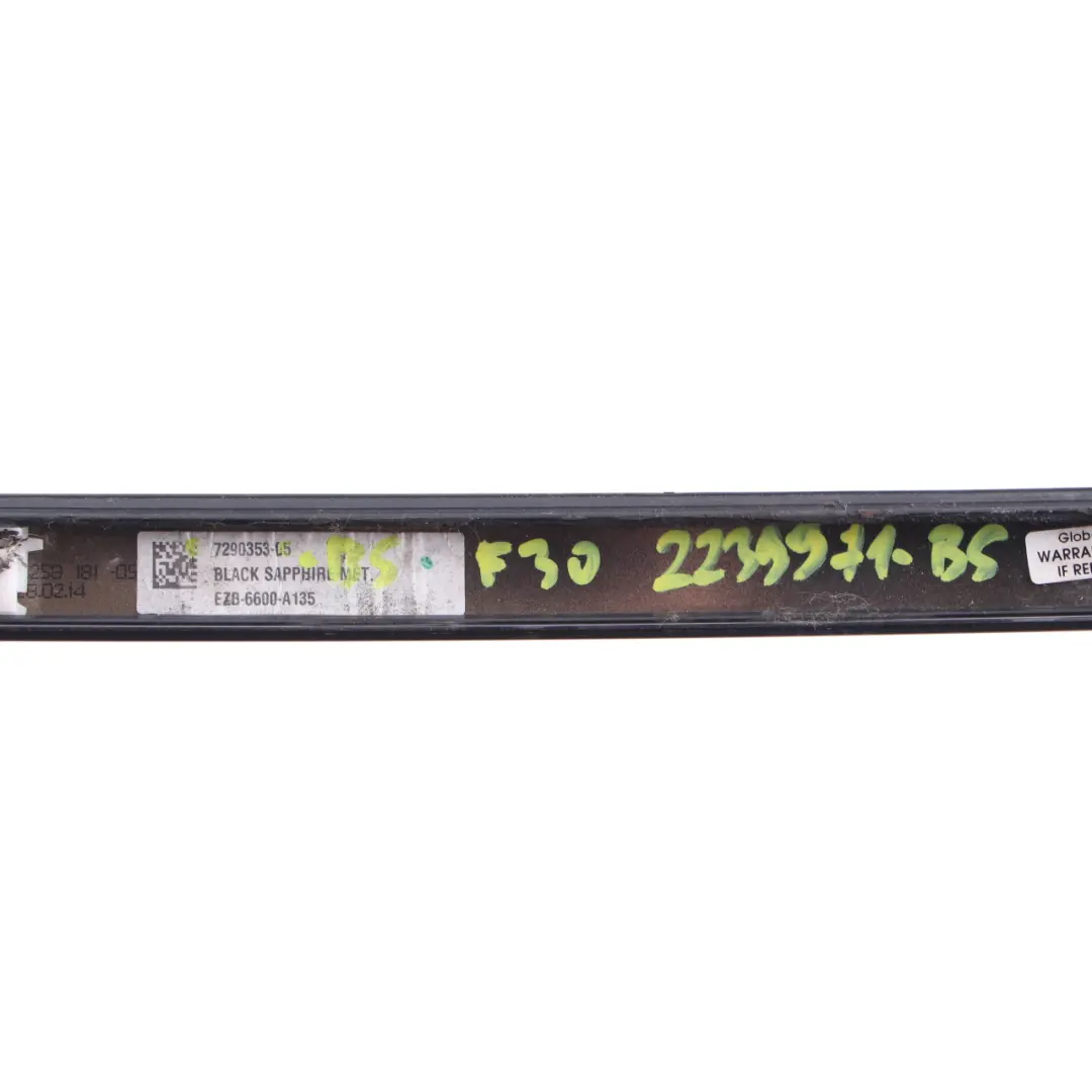 BMW F30 Modanatura tetto Ringhiera Trim Sinistra Nero Zaffiro Metallizzato - 475 - SKU 2239971-BS - Numero di parte 2239971