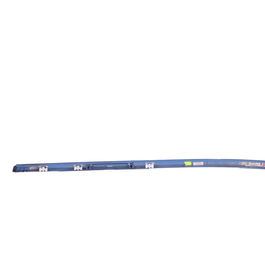 Techo Moldura Barandilla Canalon Trim Izquierda Estorilblau Azul - B45 para BMW F30 con número de pieza 2239971 BMW F30 Techo Moldura Barandilla Canalon Trim Izquierda Estorilblau Azul - B45 - SKU 2239971-EB - Número de pieza 2239971