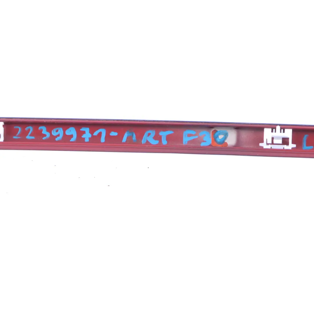 BMW F30 Roof Moulding Railing Trim Left N/S Melbourne Rot Red Metallic - A75 - SKU 2239971-MRT - Part number 2239971