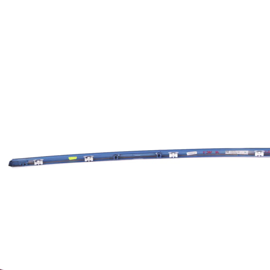 Roof Moulding Railing Gutter Trim Right O/S Estorilblau Blue - B45 to BMW 3 F30 with Part number 2239973 BMW 3 F30 Roof Moulding Railing Gutter Trim Right O/S Estorilblau Blue - B45 - SKU 2239973-EB - Part number 2239973