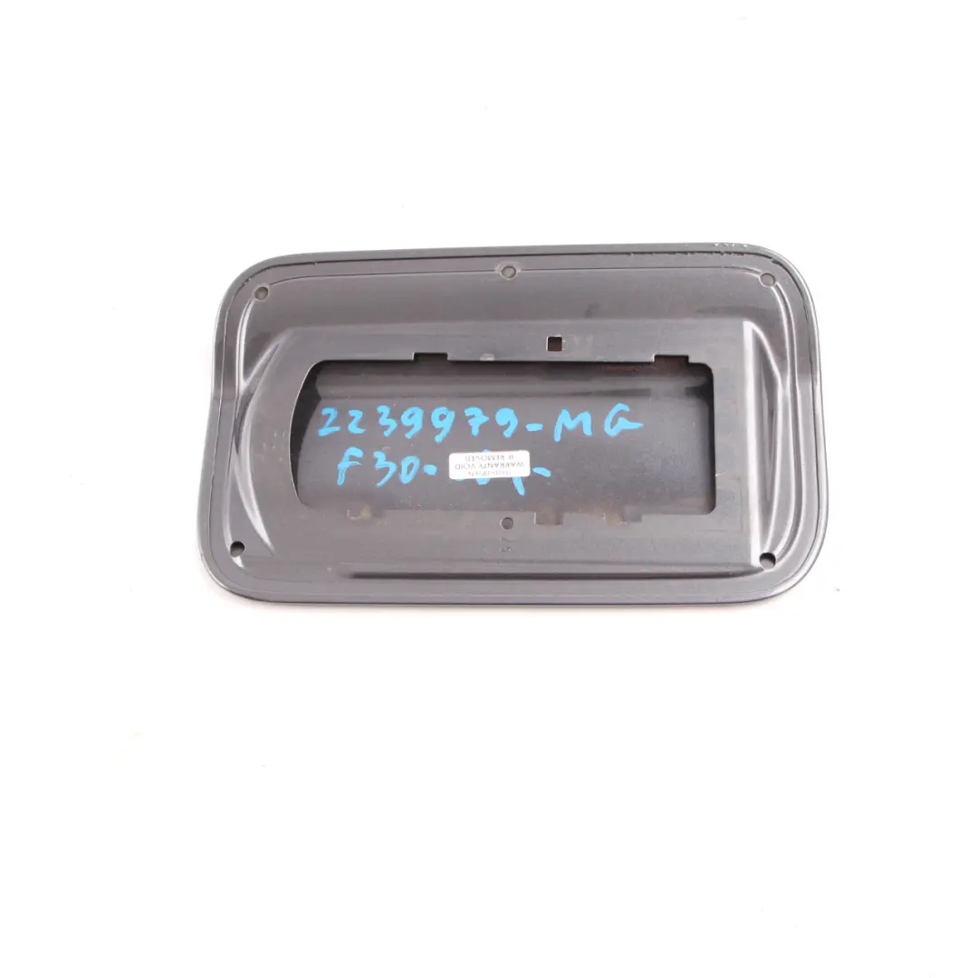 Fill In Flap Cap Mineralgrau Grey Metallic B39 to BMW F30 F80 M3 Fuel Cover with Part number 2239979 BMW F30 F80 M3 Fuel Cover Fill In Flap Cap Mineralgrau Grey Metallic B39 - SKU 2239979-MG - Part number 2239979