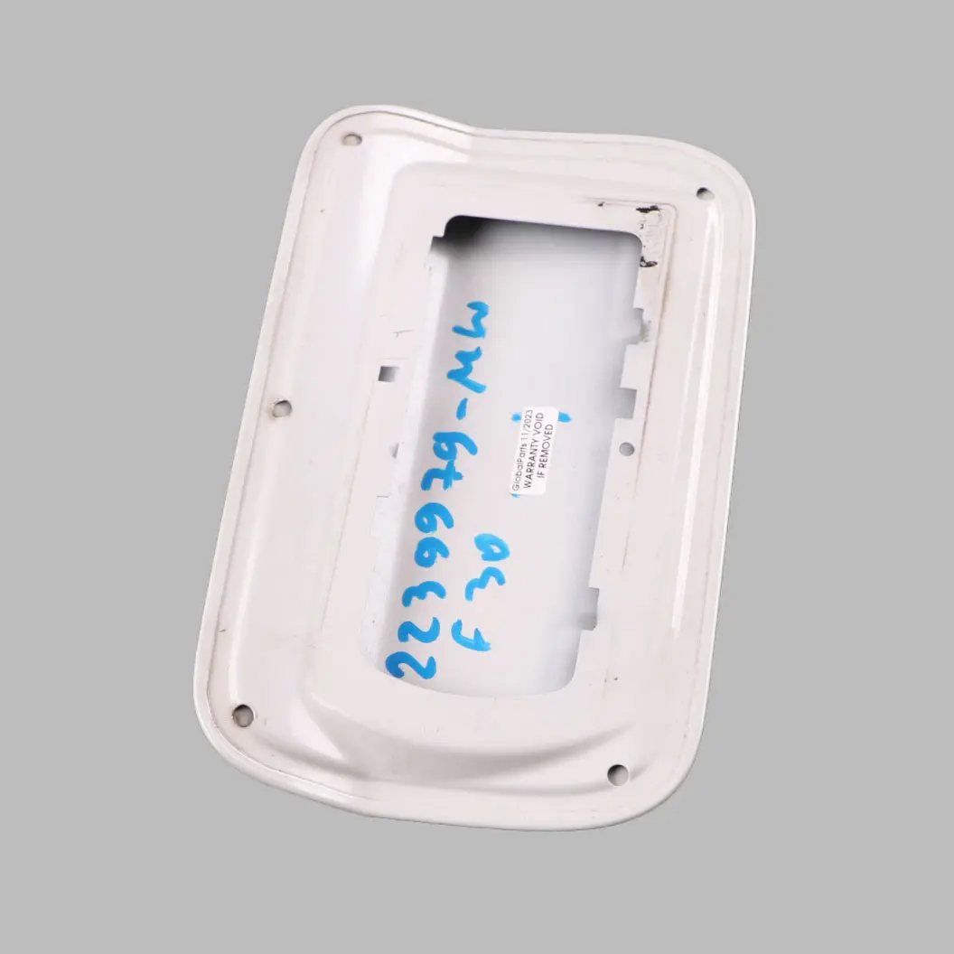 BMW F30 F80 M3 Fuel Filler Fill Tank Flap Cap Cover Mineral White Metallic - A96 - SKU 2239979-MW - Part number 2239979