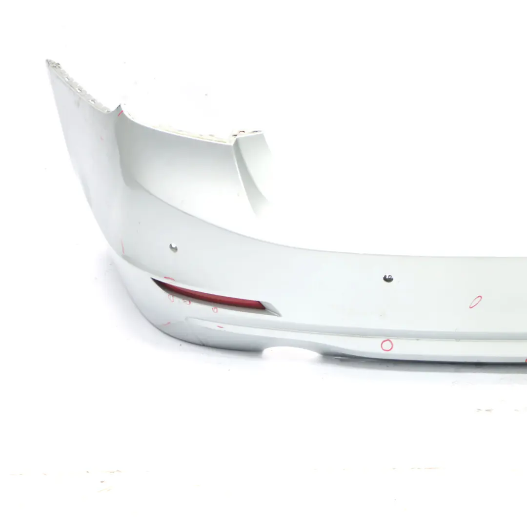 Bumper Trim Panel Covering PDC Glacier Silver Metallic - A83 to BMW F30 Rear with Part number 2239981 BMW F30 Rear Bumper Trim Panel Covering PDC Glacier Silver Metallic - A83 - SKU 2239981-GSB2 - Part number 2239981