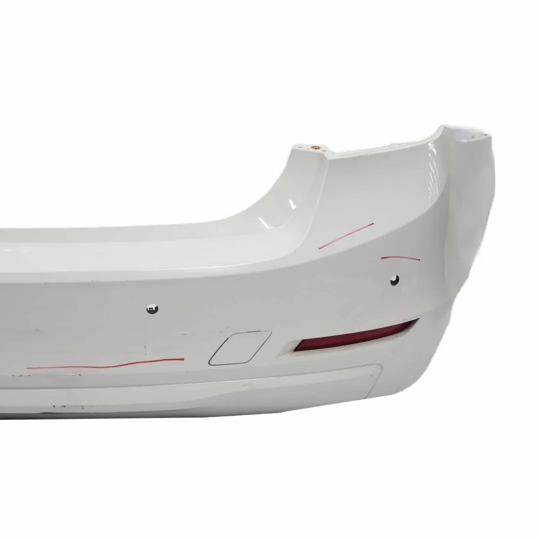 Bumper Trim Panel PDC Covering Alpinweiss Alpine White 3 - 300 to BMW F30 Rear with Part number 2239993 BMW F30 Rear Bumper Trim Panel PDC Covering Alpinweiss Alpine White 3 - 300 - SKU 2239993-AW - Part number 2239993