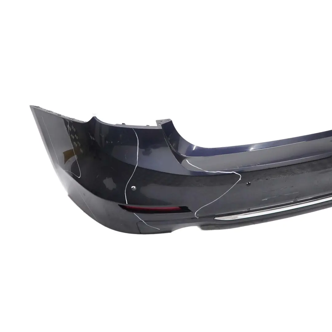 Bumper Rear Trim Panel PDC Imperial Blau Blue Metallic - A89 to BMW F30 with Part number 2239993 BMW F30 Bumper Rear Trim Panel PDC Imperial Blau Blue Metallic - A89 - SKU 2239993-IBB - Part number 2239993
