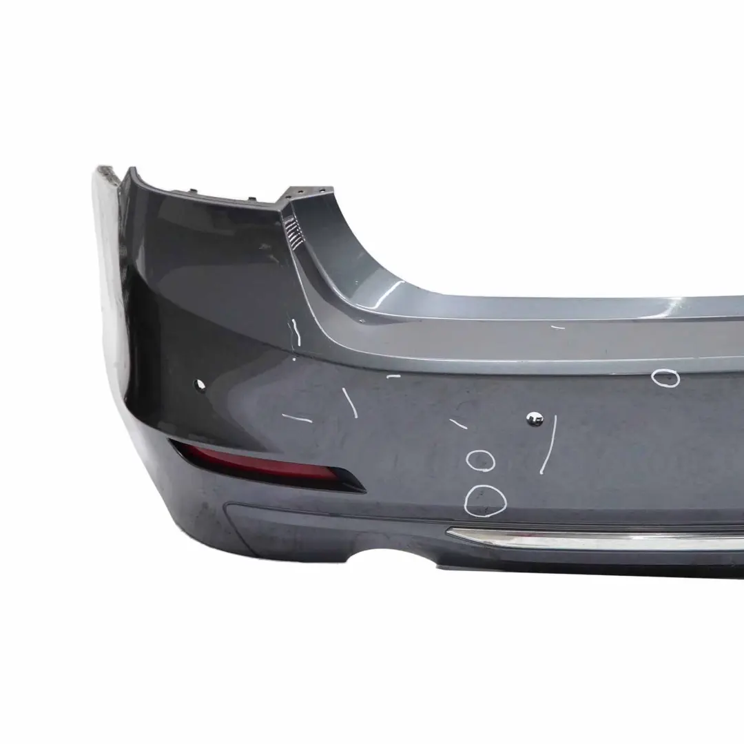 Bumper Trim Panel PDC Covering Mineralgrau Grey Metallic - B39 to BMW F30 Rear with Part number 2239993 BMW F30 Rear Bumper Trim Panel PDC Covering Mineralgrau Grey Metallic - B39 - SKU 2239993-MG1 - Part number 2239993