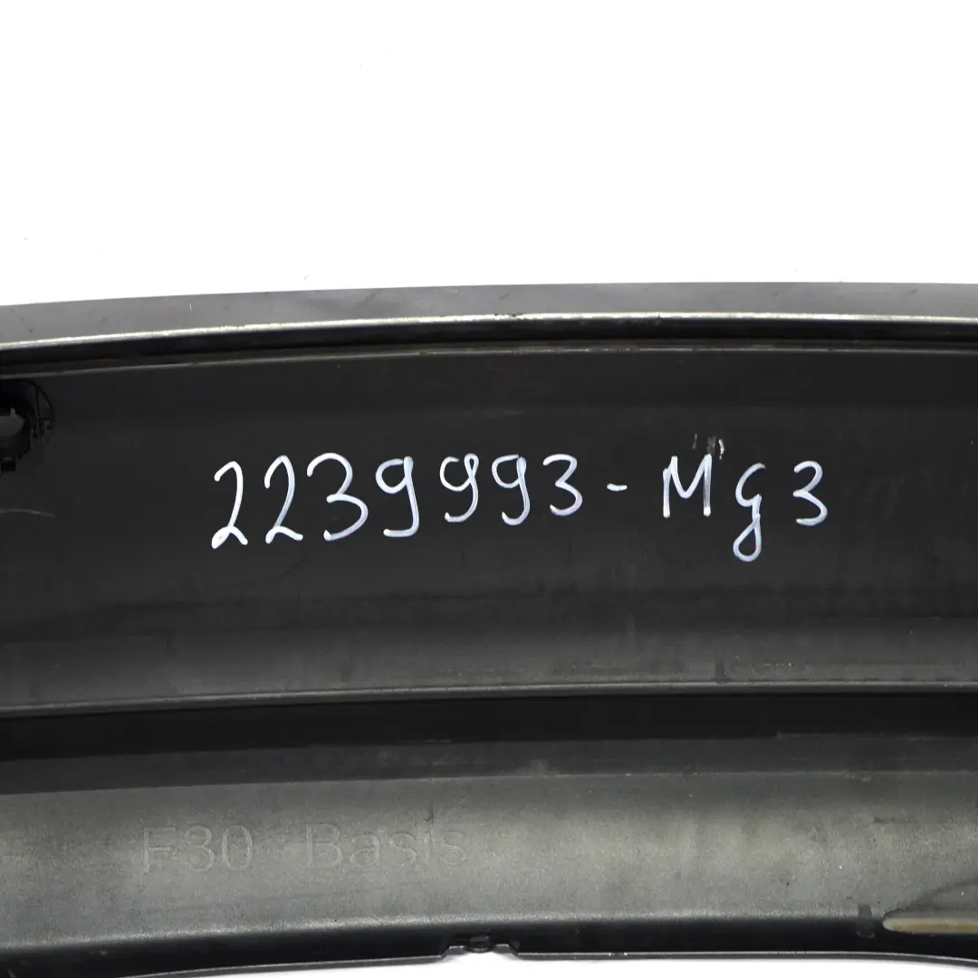 Bumper Trim Panel PDC Covering Mineralgrau Grey Metallic - B39 to BMW F30 Rear with Part number 2239993 BMW F30 Rear Bumper Trim Panel PDC Covering Mineralgrau Grey Metallic - B39 - SKU 2239993-MG3 - Part number 2239993