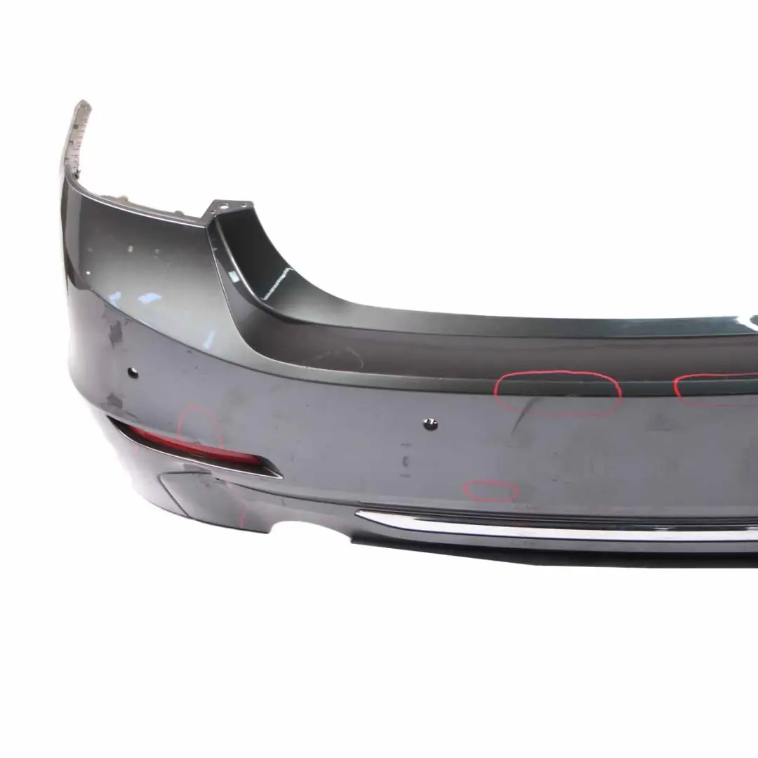 Bumper Trim Panel PDC Covering Mineralgrau Grey Metallic - B39 to BMW F30 Rear with Part number 2239993 BMW F30 Rear Bumper Trim Panel PDC Covering Mineralgrau Grey Metallic - B39 - SKU 2239993-MG - Part number 2239993