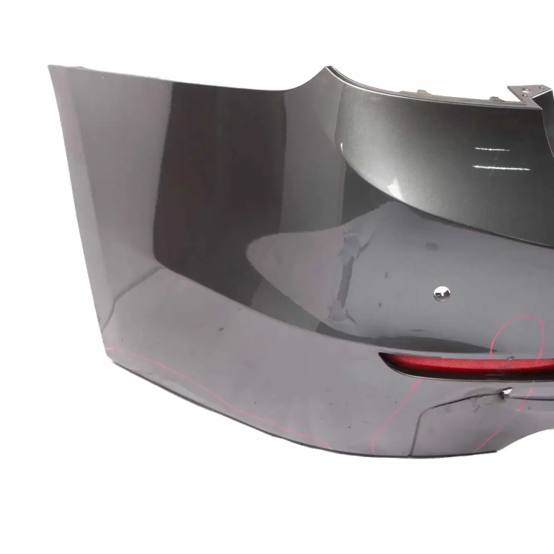 Bumper Trim Panel PDC Covering Mineralgrau Grey Metallic - B39 to BMW F30 Rear with Part number 2239993 BMW F30 Rear Bumper Trim Panel PDC Covering Mineralgrau Grey Metallic - B39 - SKU 2239993-MG - Part number 2239993
