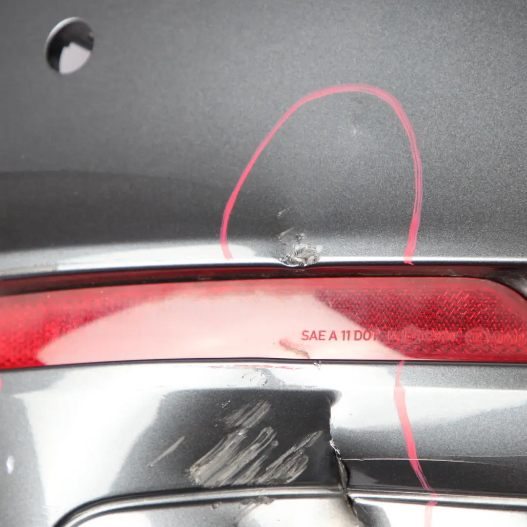 Bumper Trim Panel PDC Covering Mineralgrau Grey Metallic - B39 to BMW F30 Rear with Part number 2239993 BMW F30 Rear Bumper Trim Panel PDC Covering Mineralgrau Grey Metallic - B39 - SKU 2239993-MG - Part number 2239993