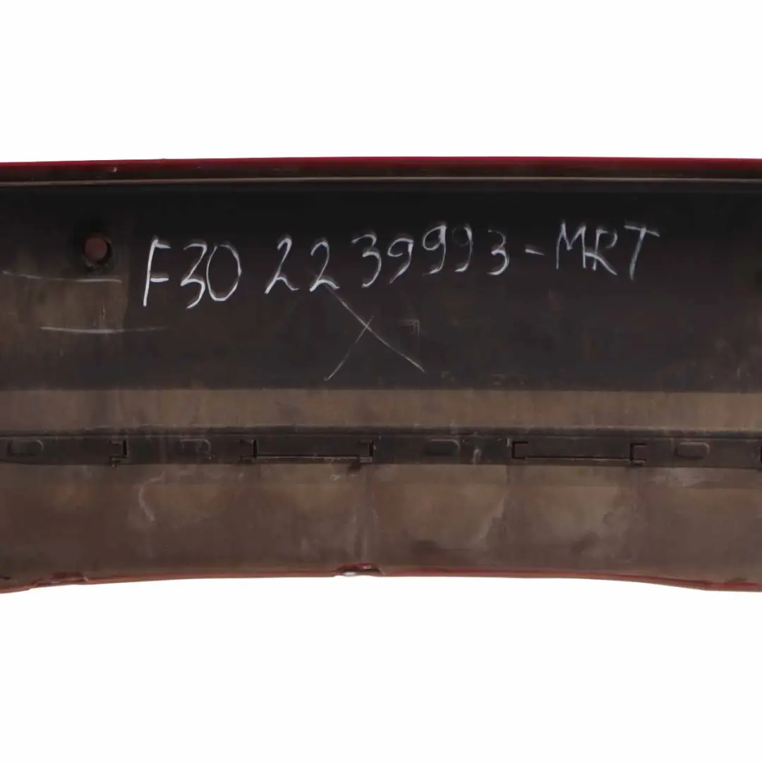 Bumper Trim Panel PDC Covering Melbourne Red Metallic - A75 to BMW F30 Rear with Part number 2239993 BMW F30 Rear Bumper Trim Panel PDC Covering Melbourne Red Metallic - A75 - SKU 2239993-MRT - Part number 2239993