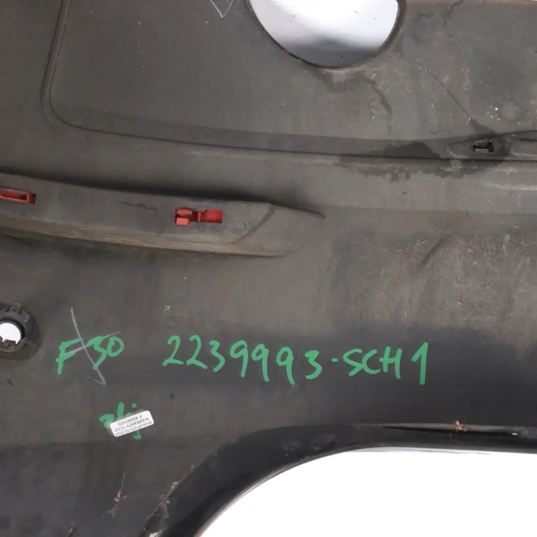 Bumper Trim Panel PDC Covering Schwarz 2 Black - 668 to BMW F30 Rear with Part number 2239993 BMW F30 Rear Bumper Trim Panel PDC Covering Schwarz 2 Black - 668 - SKU 2239993-SCH1 - Part number 2239993