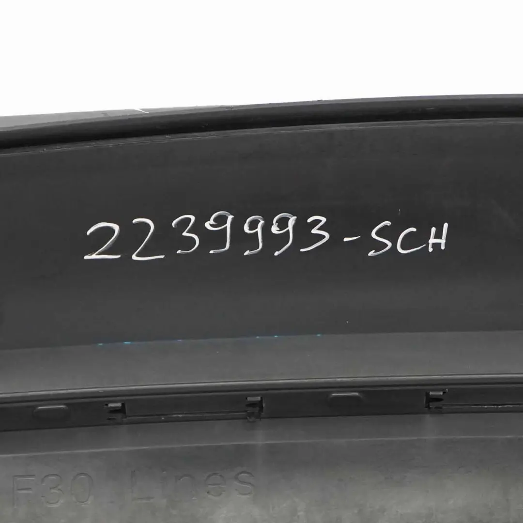 BMW F30 Rear Bumper Trim Panel PDC Covering Schwarz 2 Black - 668 - SKU 2239993-SCH - Part number 2239993