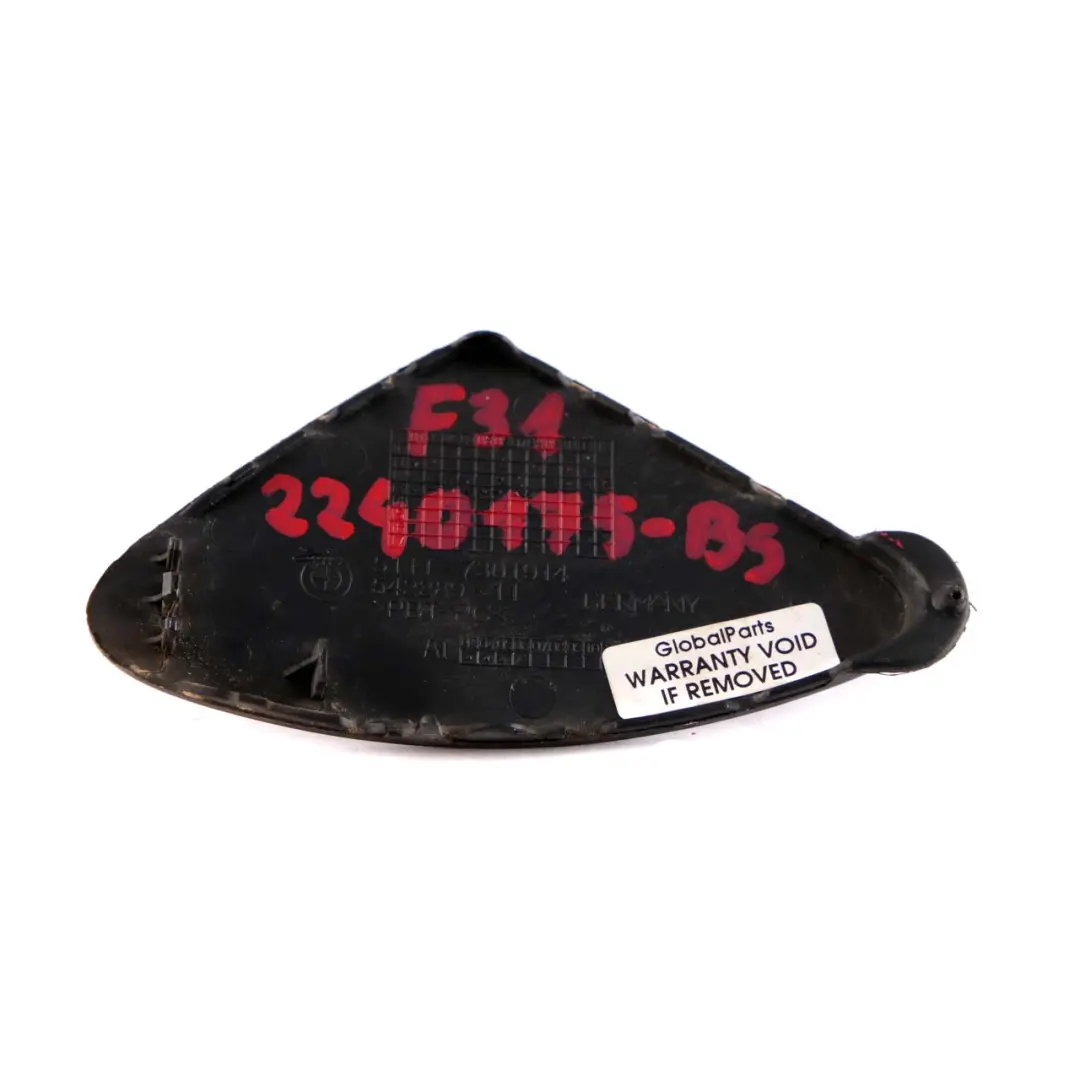 Flap Towing Eye Rear Bumper Black Sapphire Metallic 475 7301914 to BMW 3 F30 F31 with Part number 2240175 BMW 3 F30 F31 Flap Towing Eye Rear Bumper Black Sapphire Metallic 475 7301914 - SKU 2240175-BS - Part number 2240175