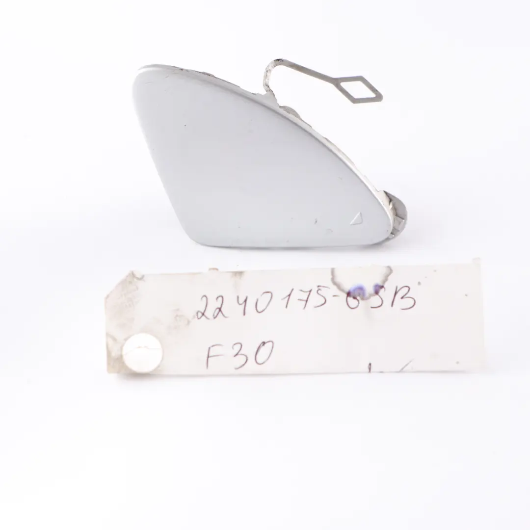 Towing Eye Cover BMW F30 F31 Front Bumper Hook Flap Glacier Silver A83 7301914 to with Part number 2240175 Towing Eye Cover BMW F30 F31 Front Bumper Hook Flap Glacier Silver A83 7301914 - SKU 2240175-GSB - Part number 2240175