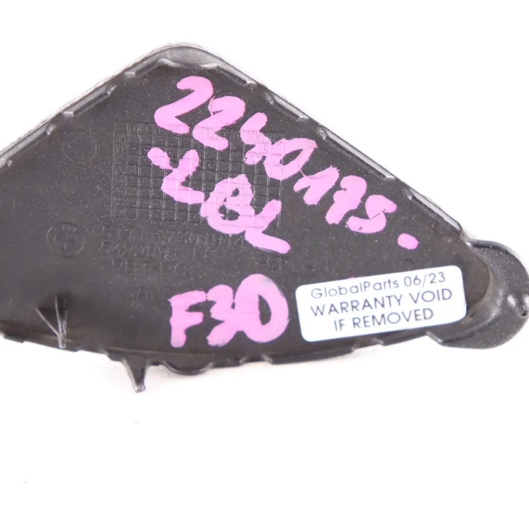  Towing Eye Cover BMW F30 F31 Front Bumper Hook Flap Liquid Blue - B40 7301914 - SKU 2240175-LBL - Part number 2240175