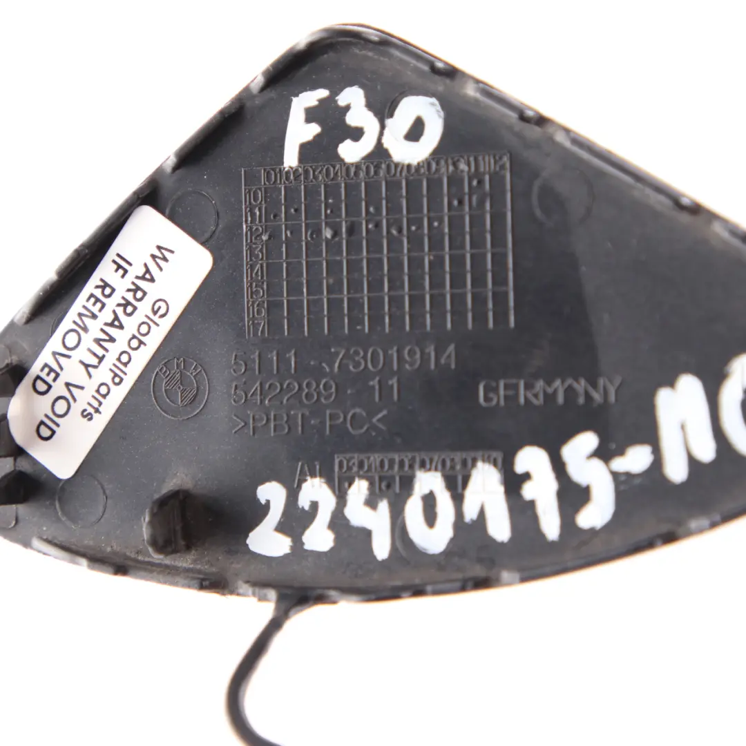BMW F30 F31 Klappe Abschleppöse Abdeckung Verkleidung Vorne Black Sapphire 475 - SKU 2240175-MG1 - Teilenummer 2240175