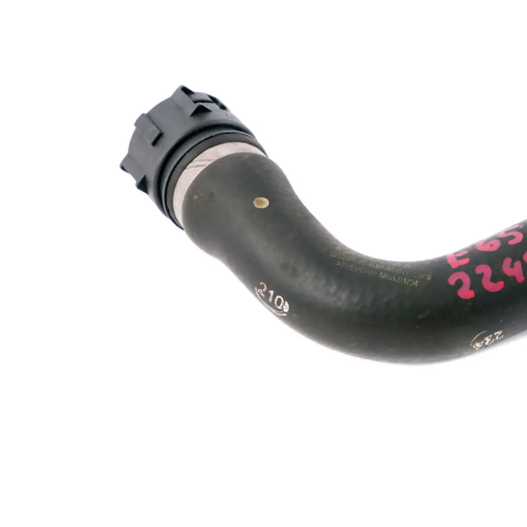 M57N 730d Engine Cooling Radiator Coolant Water Hose to BMW 7 Series E65 with Part number 2249460 BMW 7 Series E65 M57N 730d Engine Cooling Radiator Coolant Water Hose - SKU 2249460 - Part number 2249460