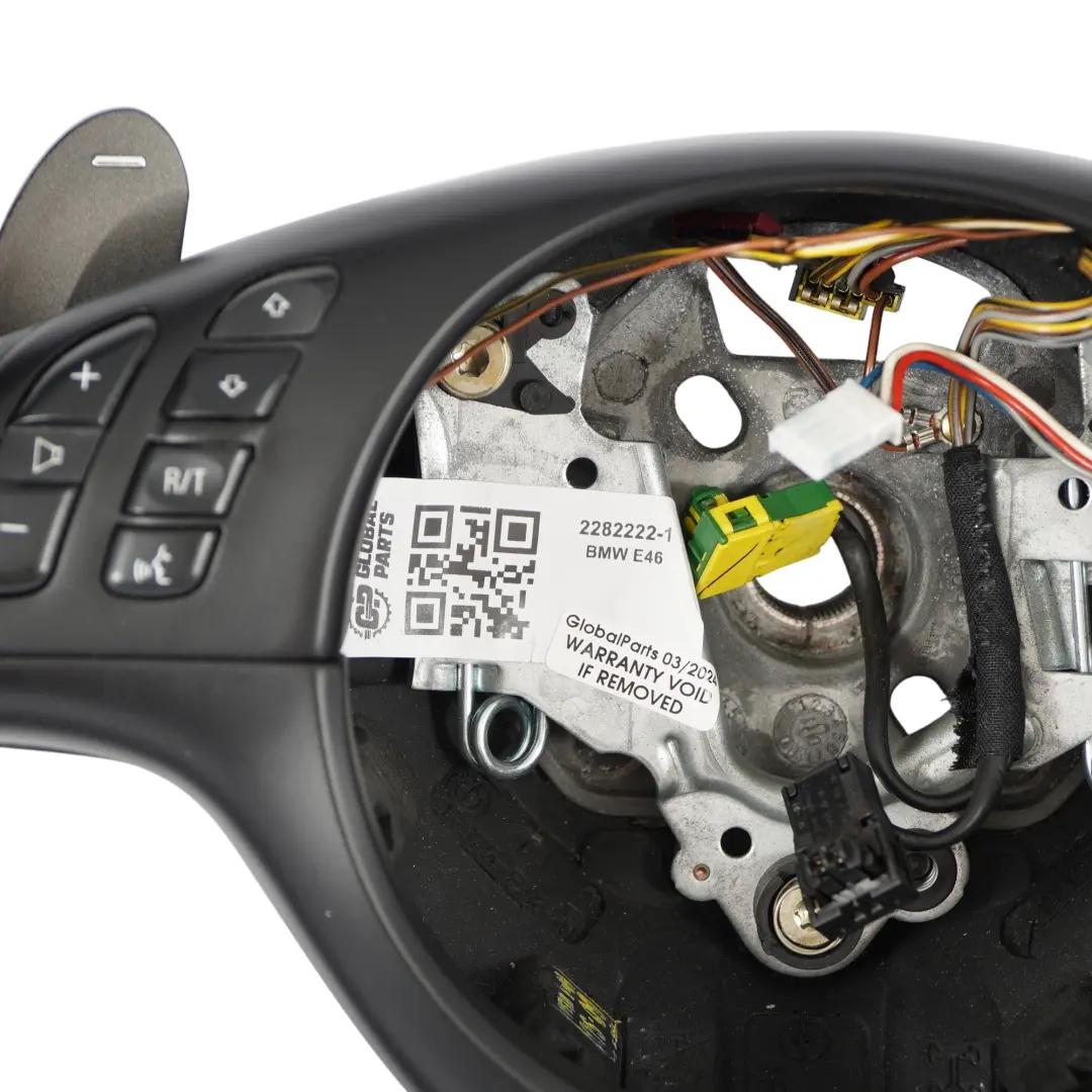 BMW E46 M3 NEW Leather M Sport Steering Wheel Multifunction SMG Paddleshift - SKU 2282222-1 - Part number 2282222