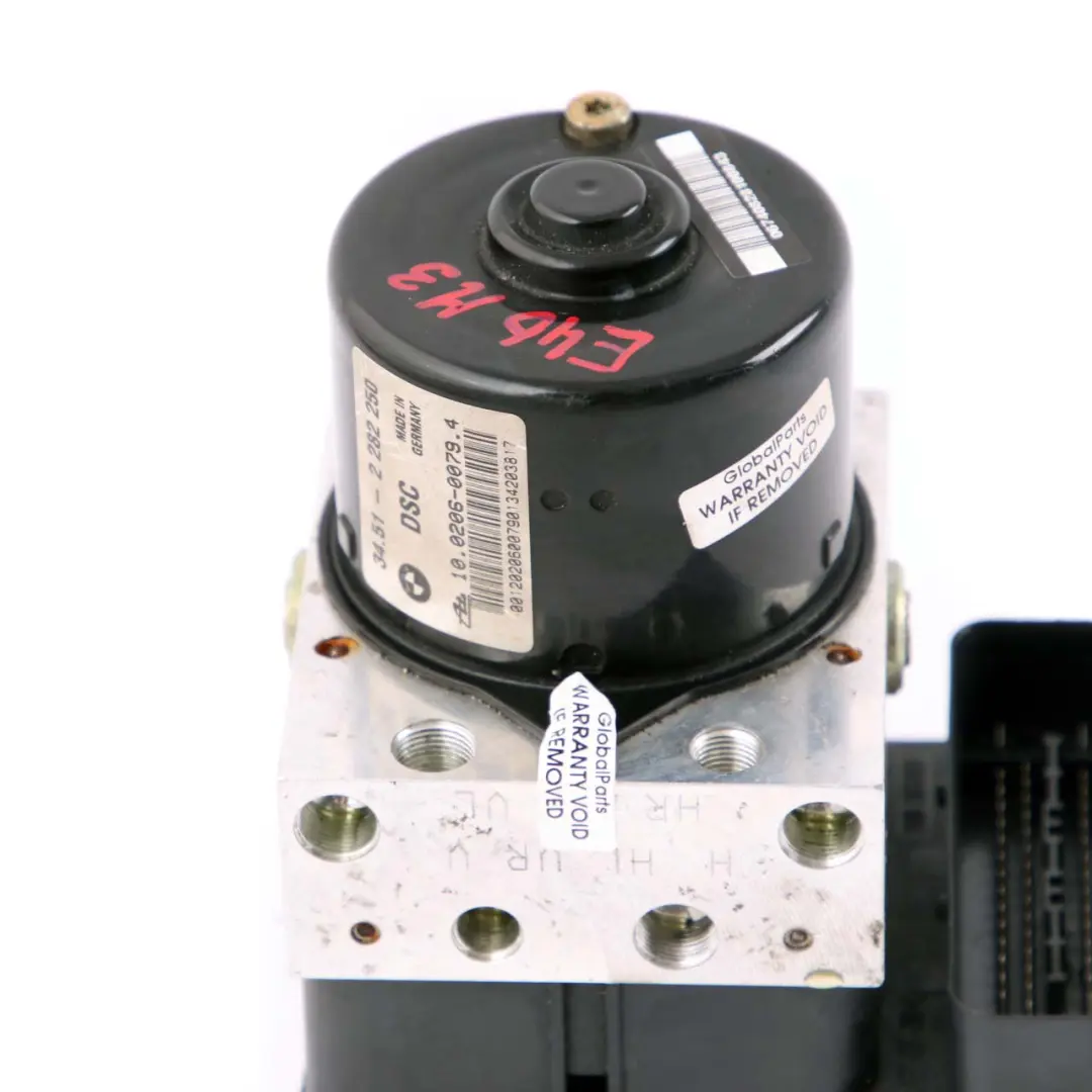 Brake Pump BMW E46 M3 S54 DSC ABS Hydro Control Unit Module 2282250 to with Part number 2282249 Brake Pump BMW E46 M3 S54 DSC ABS Hydro Control Unit Module 2282250 - SKU 2282249 - Part number 2282249