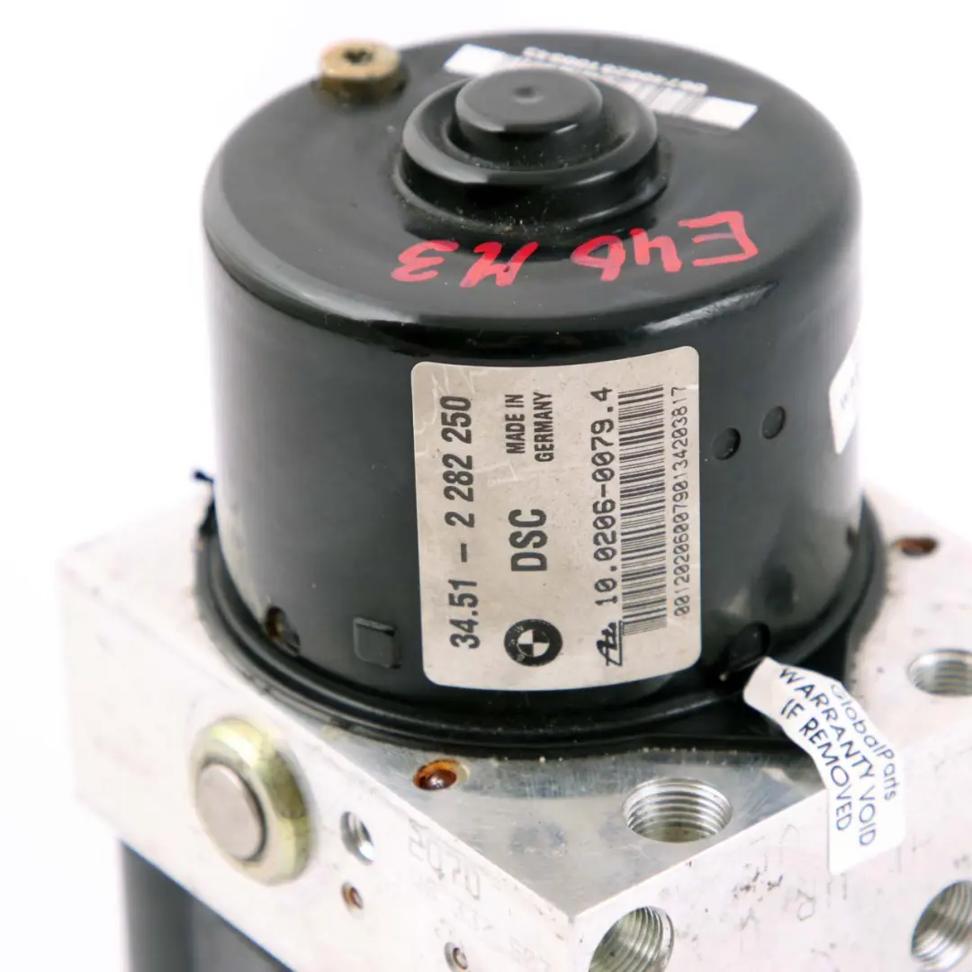 BMW E46 M3 S54 Bremspumpe DSC ABS Hydro Steuergerät Modul 2282250 - SKU 2282249 - Teilenummer 2282249