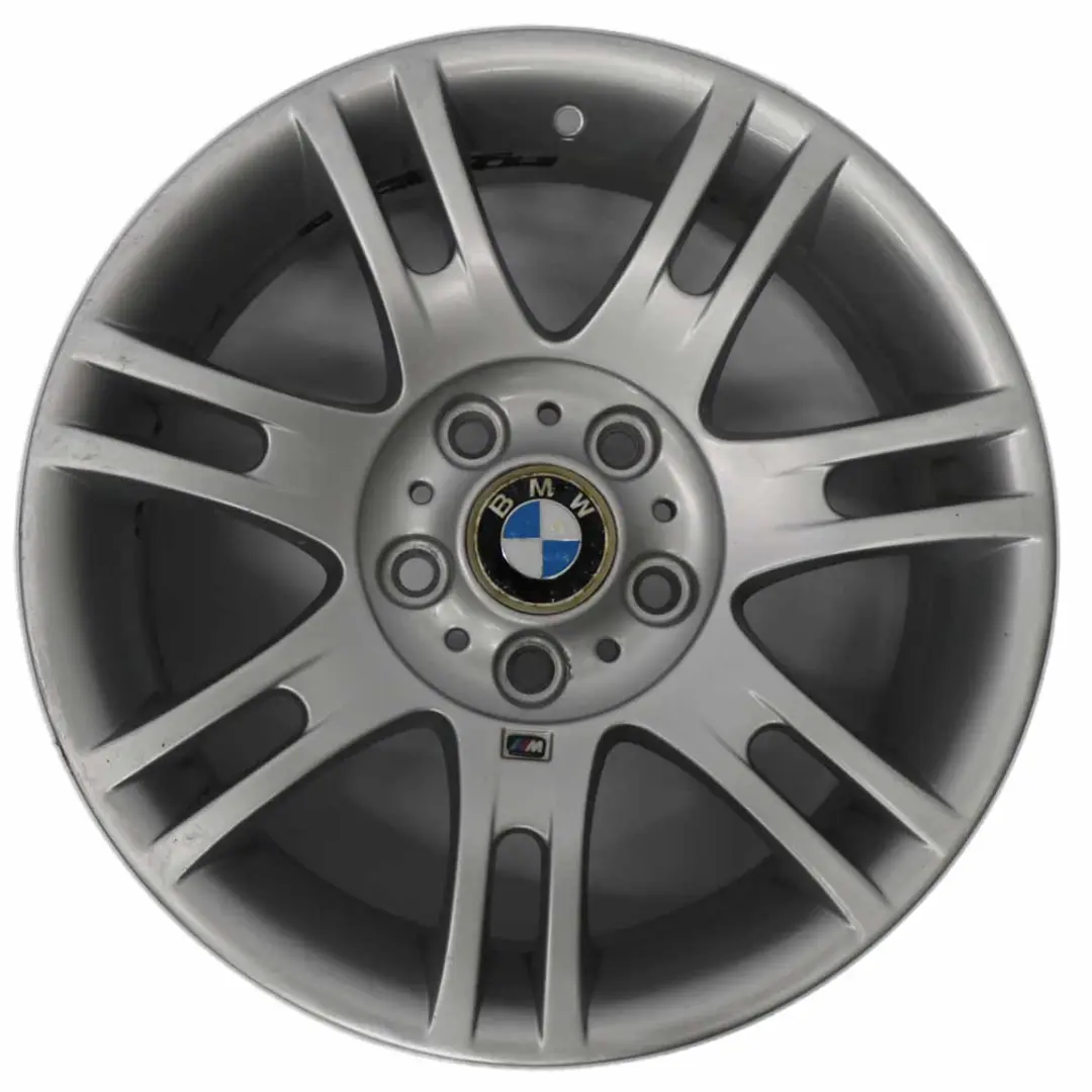 BMW E46 Silver Alloy Wheel Rim 17" M Double Spoke 97 7,5J ET:47 - SKU 2282350-1 - Numéro de pièce 2282350