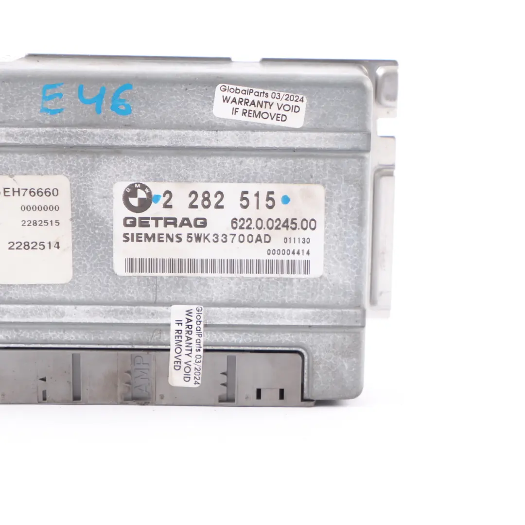 BMW M3 E46 Engine S54 Sequential M Gearbox Drivelogic Control Module TCU - SKU 2282515 - Part number 7837728