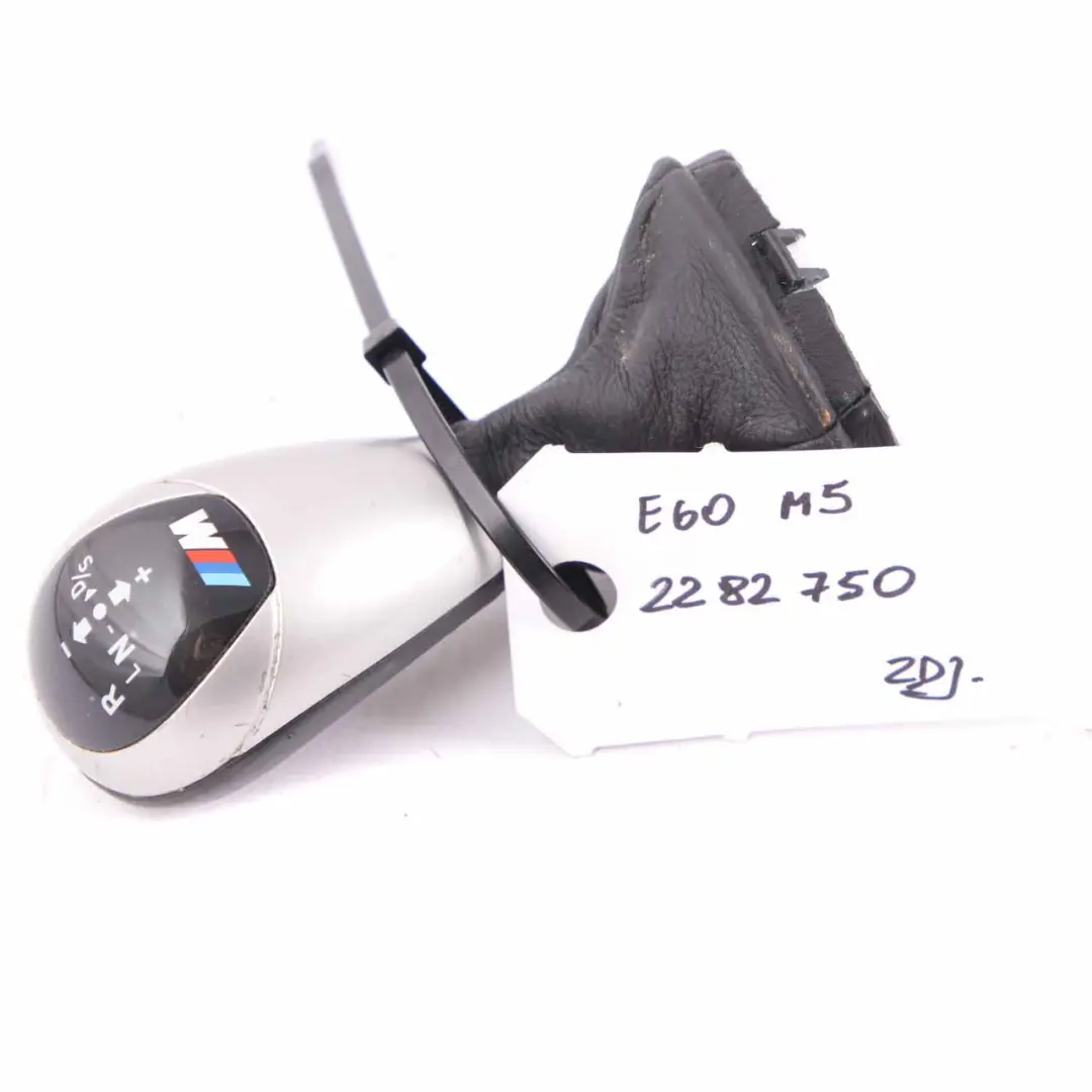 Shift Knob BMW E60 E61 M5 E63 M6 Leather Ring Gear Lever Grip to with Part number 2282750 Shift Knob BMW E60 E61 M5 E63 M6 Leather Ring Gear Lever Grip - SKU 2282750 - Part number 2282750