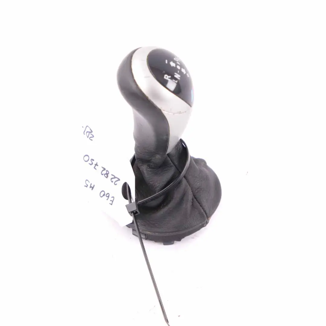 Shift Knob BMW E60 E61 M5 E63 M6 Leather Ring Gear Lever Grip to with Part number 2282750 Shift Knob BMW E60 E61 M5 E63 M6 Leather Ring Gear Lever Grip - SKU 2282750 - Part number 2282750