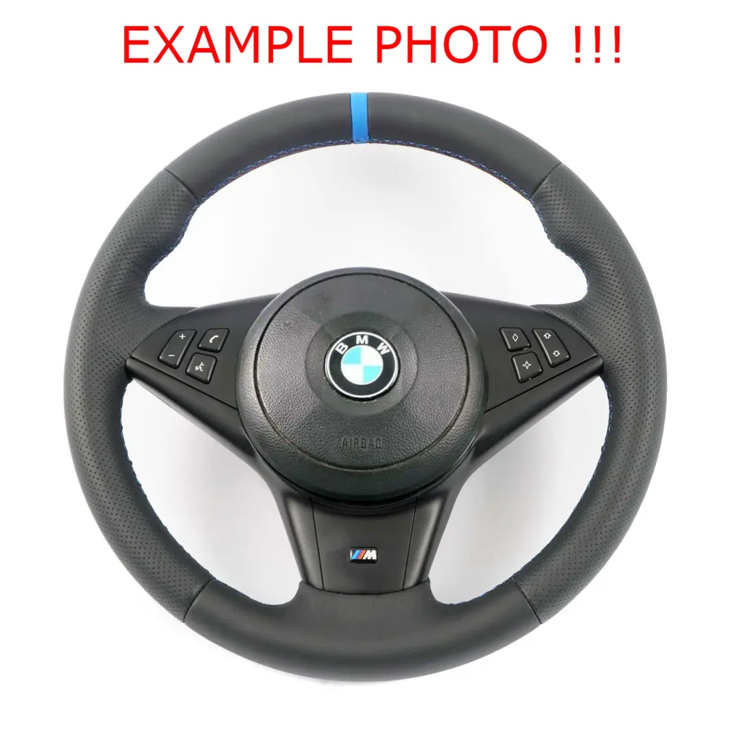 NEU Schwarz Leder M Sportlenkrad Sport Lenkrad 3 Farben für BMW E60 E61 E63 E64 mit Teilenummer 2282751 BMW E60 E61 E63 E64 NEU Schwarz Leder M Sportlenkrad Sport Lenkrad 3 Farben - SKU 2282751-3 - Teilenummer 2282751