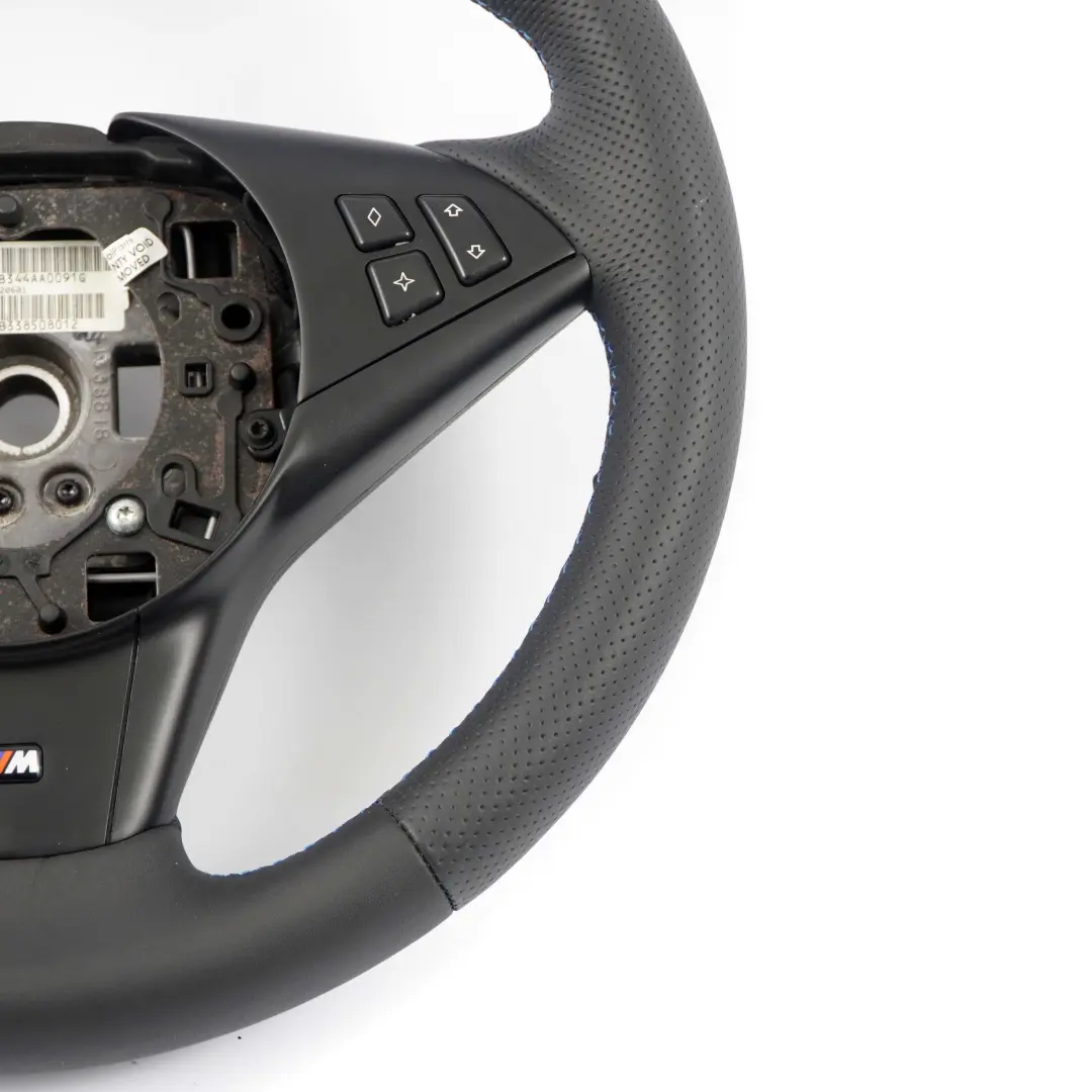 Leather M-Sport Steering Wheel M-threads to BMW 5 6 Series E60 E61 E63 E64 NEW with Part number 2282751 BMW 5 6 Series E60 E61 E63 E64 NEW Leather M-Sport Steering Wheel M-threads - SKU 2282751-3 - Part number 2282751