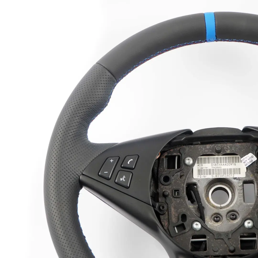 Leather M-Sport Steering Wheel M-threads to BMW 5 6 Series E60 E61 E63 E64 NEW with Part number 2282751 BMW 5 6 Series E60 E61 E63 E64 NEW Leather M-Sport Steering Wheel M-threads - SKU 2282751-3 - Part number 2282751
