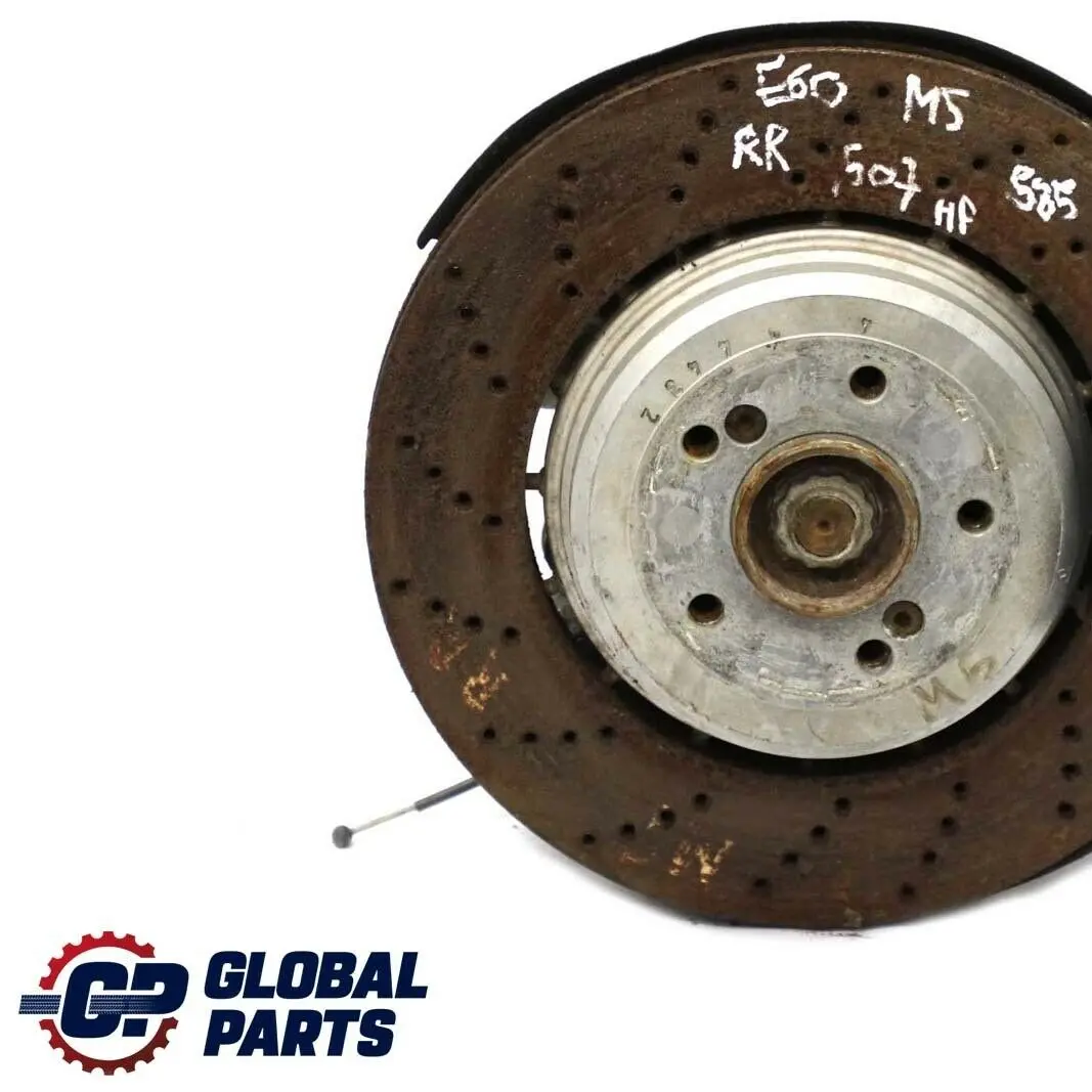 BMW E60 M5 Trasero Derecho Eje Rueda Portador Cubo Pierna Freno Disco Set - SKU 2282808-1 - Número de pieza 2282808