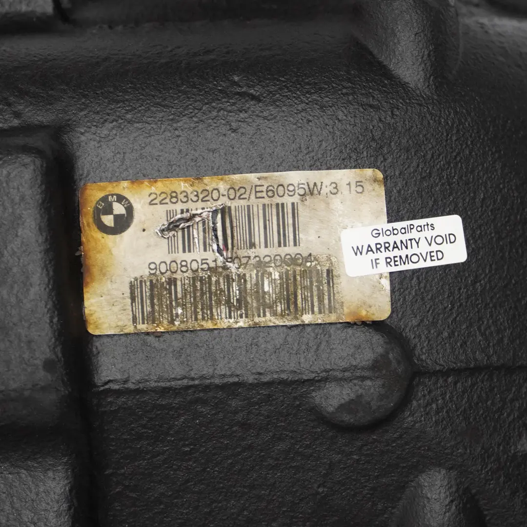 Differenziale Posteriore Diff 3,15 Rapporto GARANZIA per BMW E90 E92 E93 M3 con numero di parte 2283320 BMW E90 E92 E93 M3 Differenziale Posteriore Diff 3,15 Rapporto GARANZIA - SKU 2283320 - Numero di parte 2283320