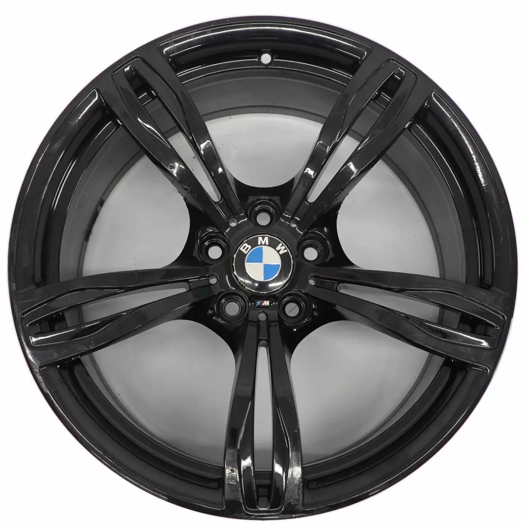 Alloy Wheel Rim 20" M Double Spoke 343 10J to BMW F10 M5 Black with Part number 2283401 BMW F10 M5 Black Alloy Wheel Rim 20" M Double Spoke 343 10J - SKU 2283401-1 - Part number 2283401