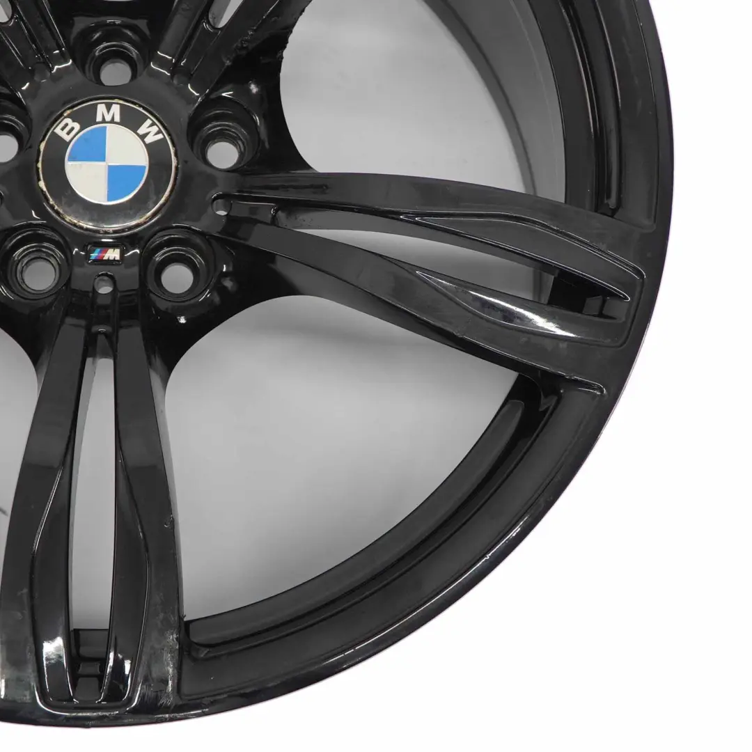 Alloy Wheel Rim 20" M Double Spoke 343 10J to BMW F10 M5 Black with Part number 2283401 BMW F10 M5 Black Alloy Wheel Rim 20" M Double Spoke 343 10J - SKU 2283401-1 - Part number 2283401