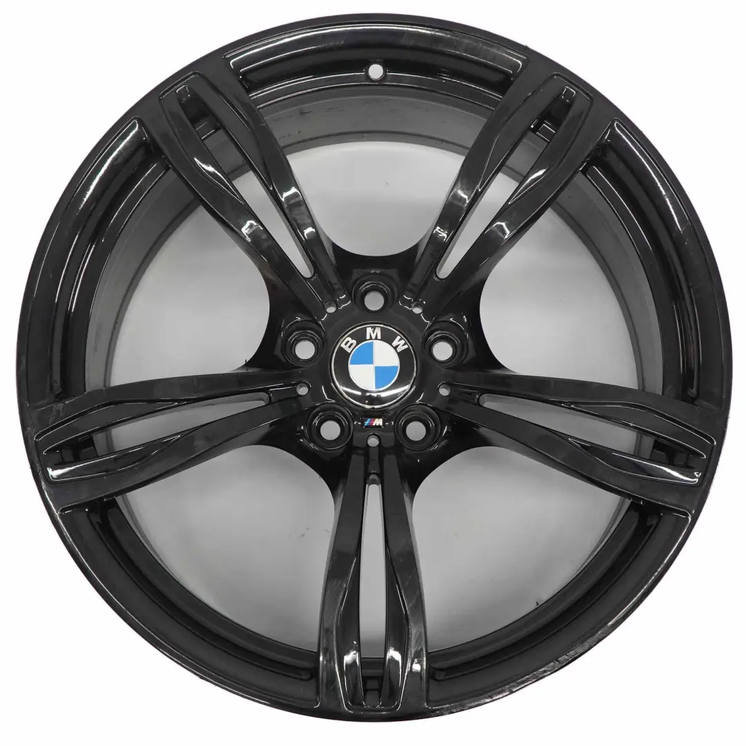 Alloy Wheel Rim 20" M Double Spoke 343 10J to BMW F10 M5 Black with Part number 2283401 BMW F10 M5 Black Alloy Wheel Rim 20" M Double Spoke 343 10J - SKU 2283401-3 - Part number 2283401