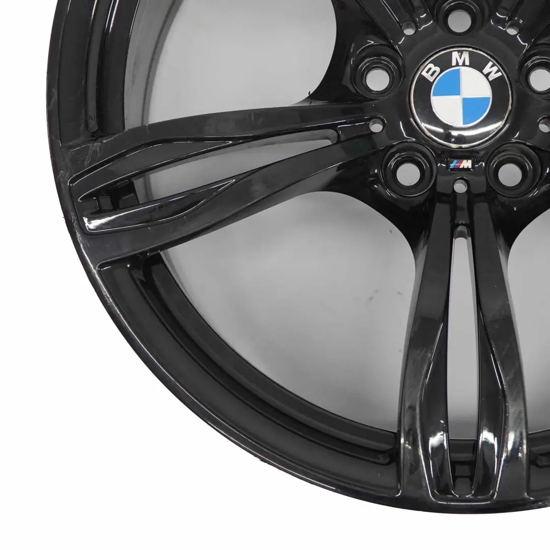 Alloy Wheel Rim 20" M Double Spoke 343 10J to BMW F10 M5 Black with Part number 2283401 BMW F10 M5 Black Alloy Wheel Rim 20" M Double Spoke 343 10J - SKU 2283401-3 - Part number 2283401