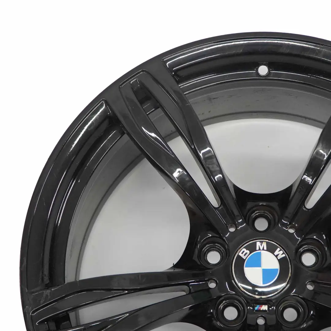 Alloy Wheel Rim 20" M Double Spoke 343 10J to BMW F10 M5 Black with Part number 2283401 BMW F10 M5 Black Alloy Wheel Rim 20" M Double Spoke 343 10J - SKU 2283401-3 - Part number 2283401