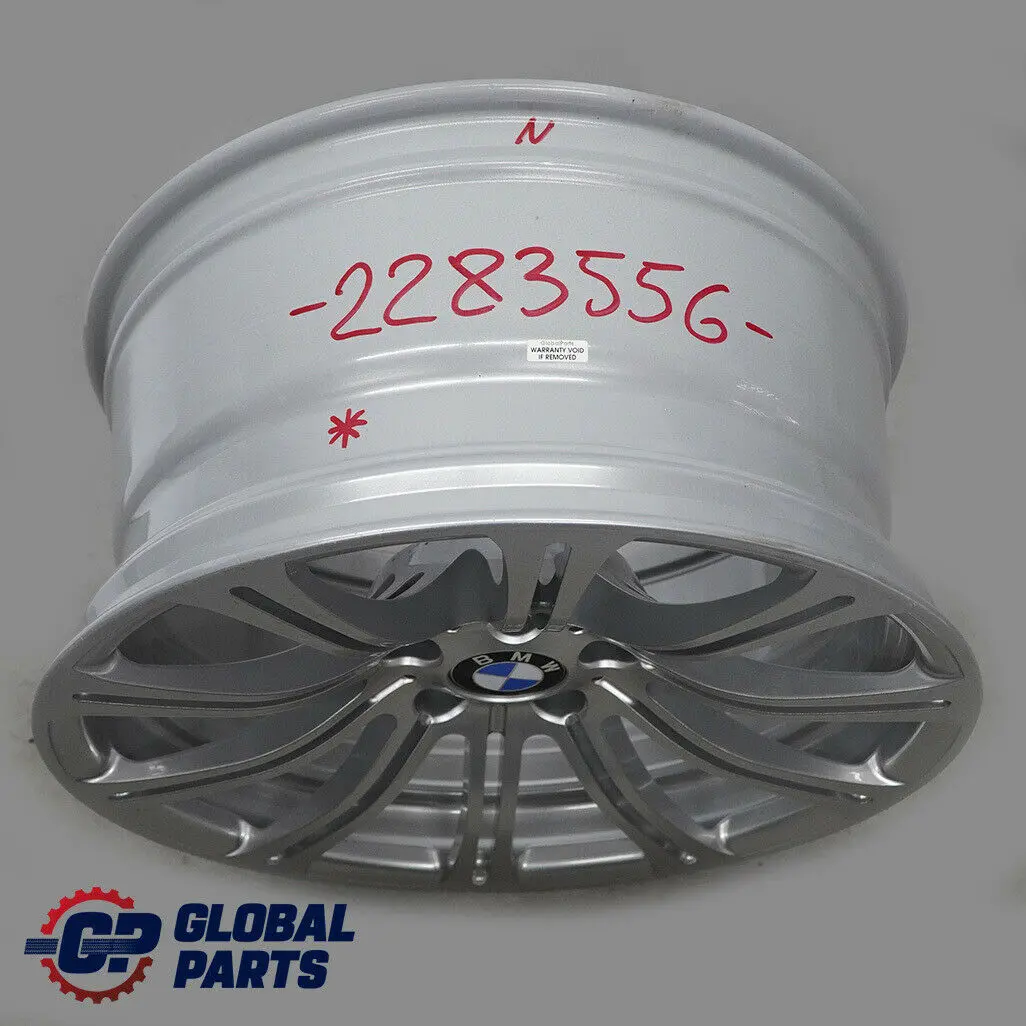 Alloy Rim 19" M Double Spoke 220 to BMW E90 E92 E93 M3 Silver Rear Wheel with Part number 2283556 BMW E90 E92 E93 M3 Silver Rear Wheel Alloy Rim 19" M Double Spoke 220 - SKU 2283556 - Part number 2283556