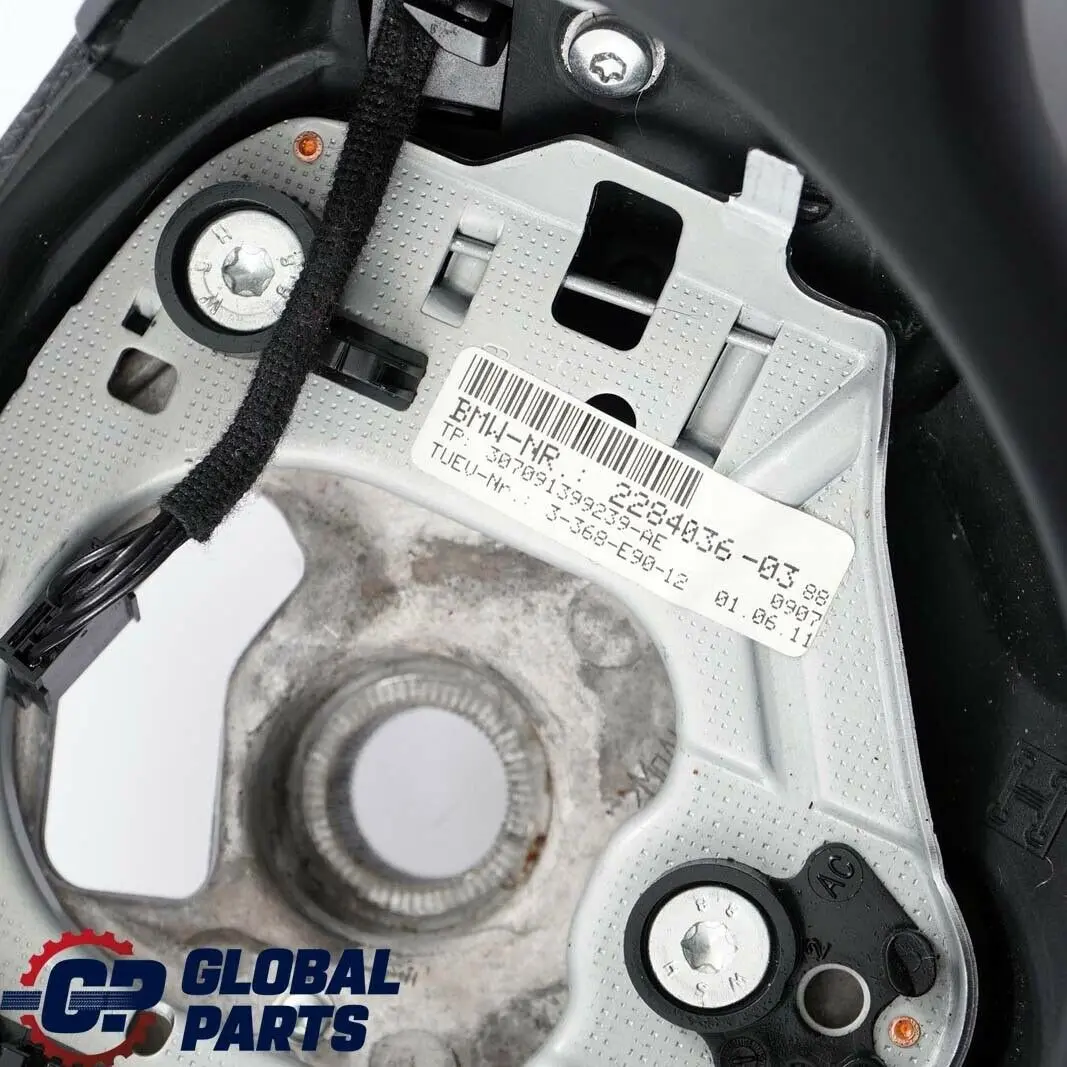 Leather M-Sport Thick Steering Wheel Paddle Shift to BMW 3 Series E90 E92 E93 M3 with Part number 2283738 BMW 3 Series E90 E92 E93 M3 Leather M-Sport Thick Steering Wheel Paddle Shift - SKU 2283738 - Part number 2283738