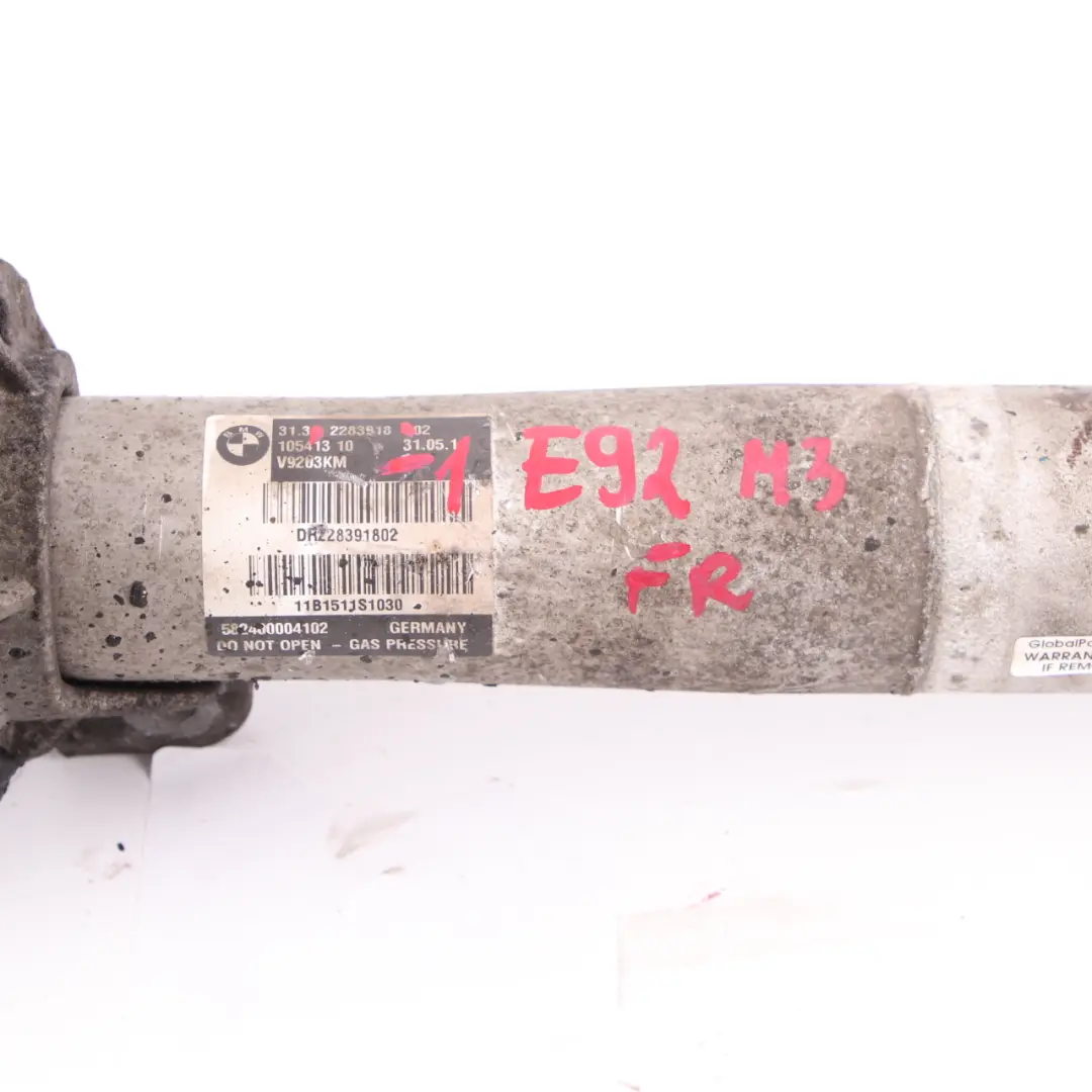 Strut BMW E92 M3 Shock Absorber EDC Suspension Front Right O/S to Spring with Part number 2283918 Spring Strut BMW E92 M3 Shock Absorber EDC Suspension Front Right O/S - SKU 2283918-1 - Part number 2283918