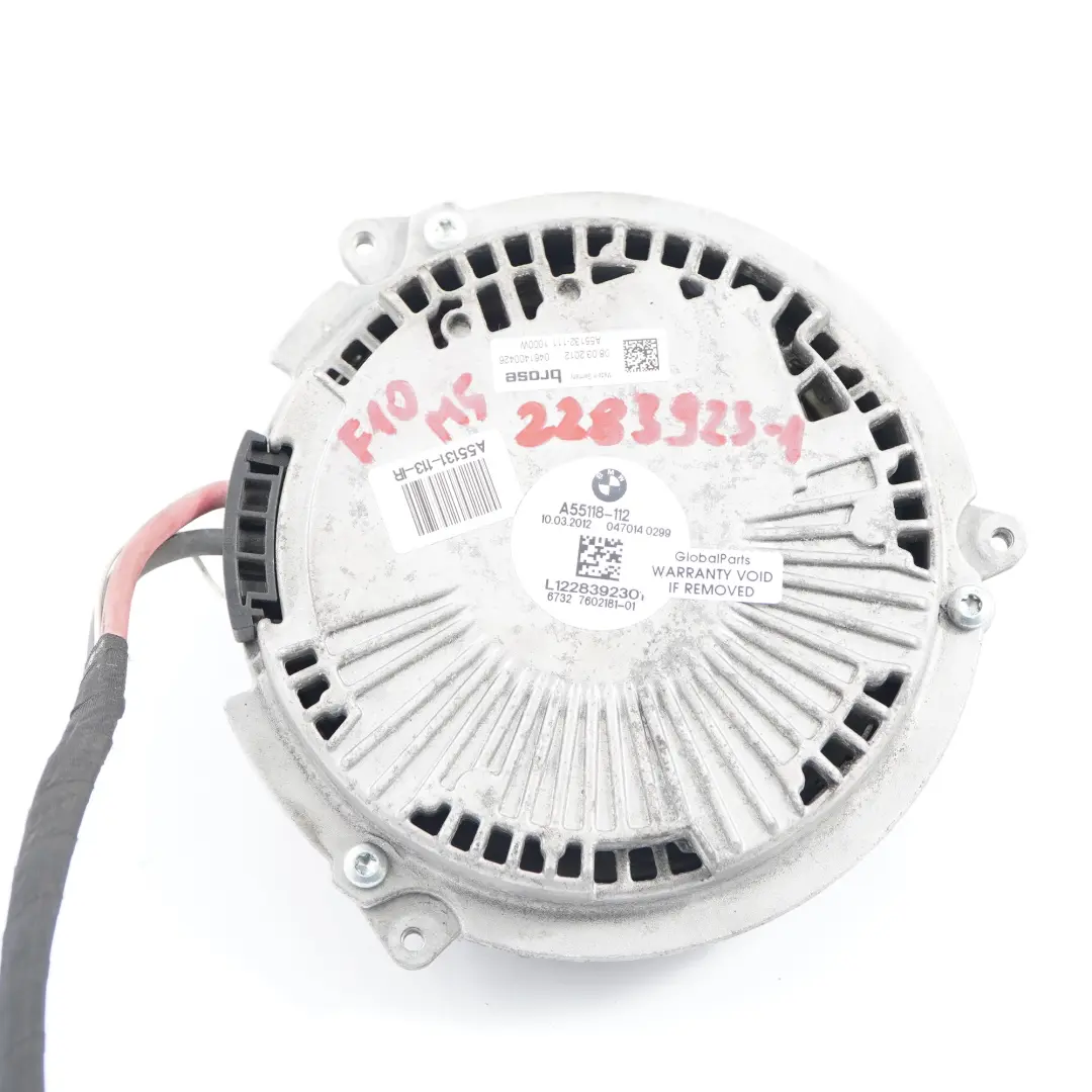 BMW F10 M5 F12 F13 M6 S63N Moteur du ventilateur de refroidissement 7602181 - SKU 2283923-1 - Numéro de pièce 2283923
