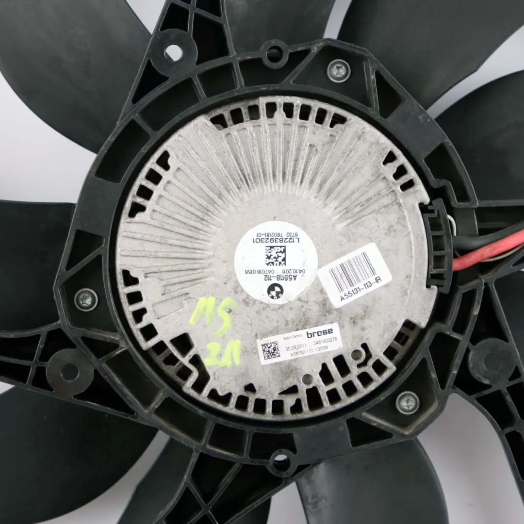 Radiator Fan BMW F10 M5 F12 F13 M6 S63N Engine Cooling Shroud Housing 7602181 to with Part number 2283923 Radiator Fan BMW F10 M5 F12 F13 M6 S63N Engine Cooling Shroud Housing 7602181 - SKU 2283923 - Part number 2283923