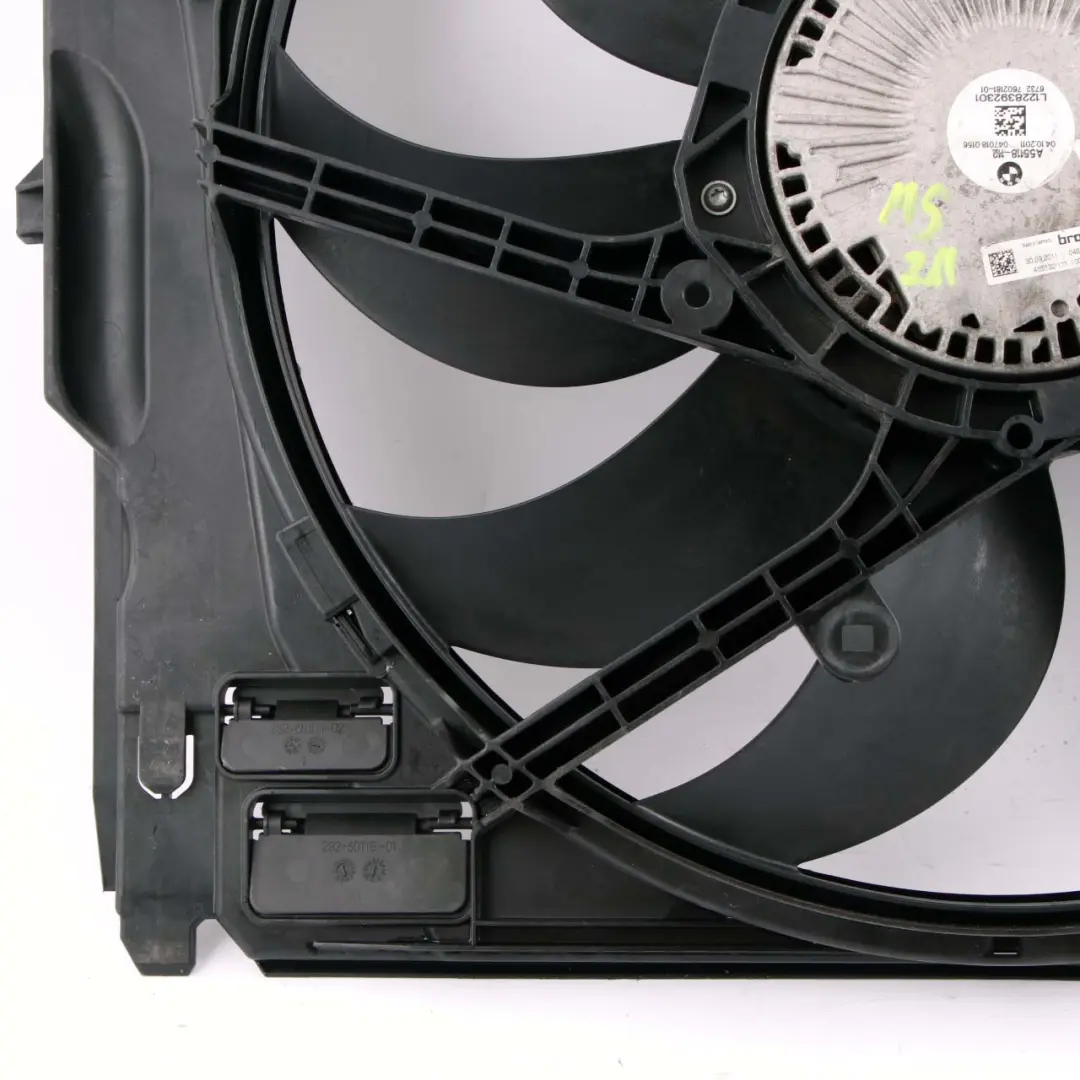 Radiator Fan BMW F10 M5 F12 F13 M6 S63N Engine Cooling Shroud Housing 7602181 to with Part number 2283923 Radiator Fan BMW F10 M5 F12 F13 M6 S63N Engine Cooling Shroud Housing 7602181 - SKU 2283923 - Part number 2283923