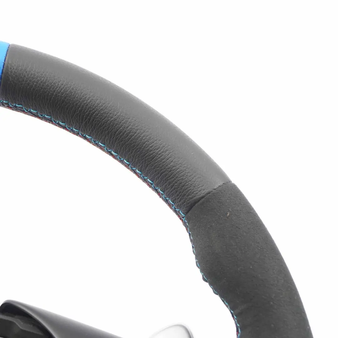 NUEVO Cuero Negro M Sport Volante SMG Paddle Shift para BMW E60 M5 E63 M6 con número de pieza 2283931 BMW E60 M5 E63 M6 NUEVO Cuero Negro M Sport Volante SMG Paddle Shift - SKU 2283931-1 - Número de pieza 2283931