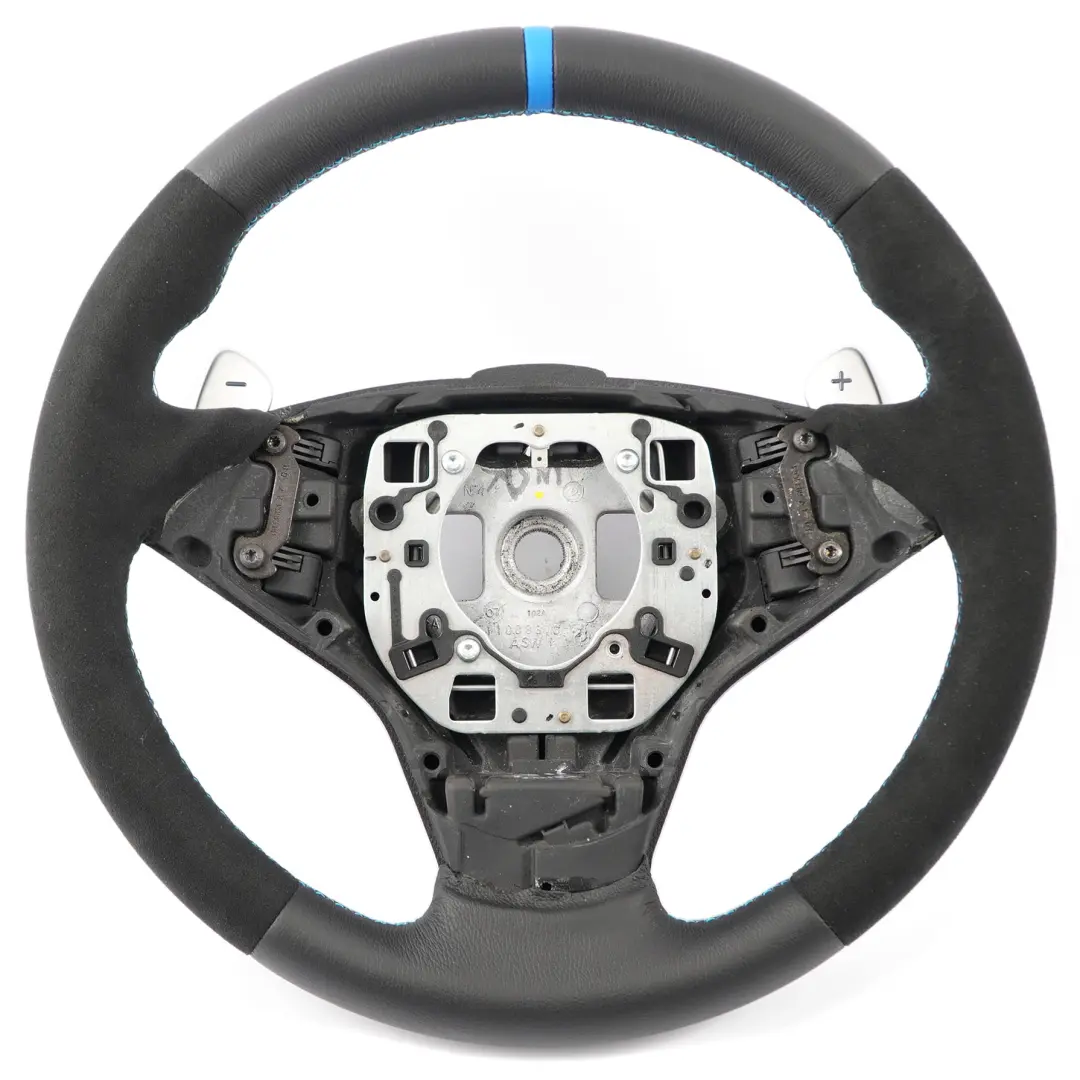 Nuovo Volante In Pelle Nera M Sport Smg Leve del Cambio per BMW E60 M5 E63 M6 con numero di parte 2283931 BMW E60 M5 E63 M6 Nuovo Volante In Pelle Nera M Sport Smg Leve del Cambio - SKU 2283931-2 - Numero di parte 2283931