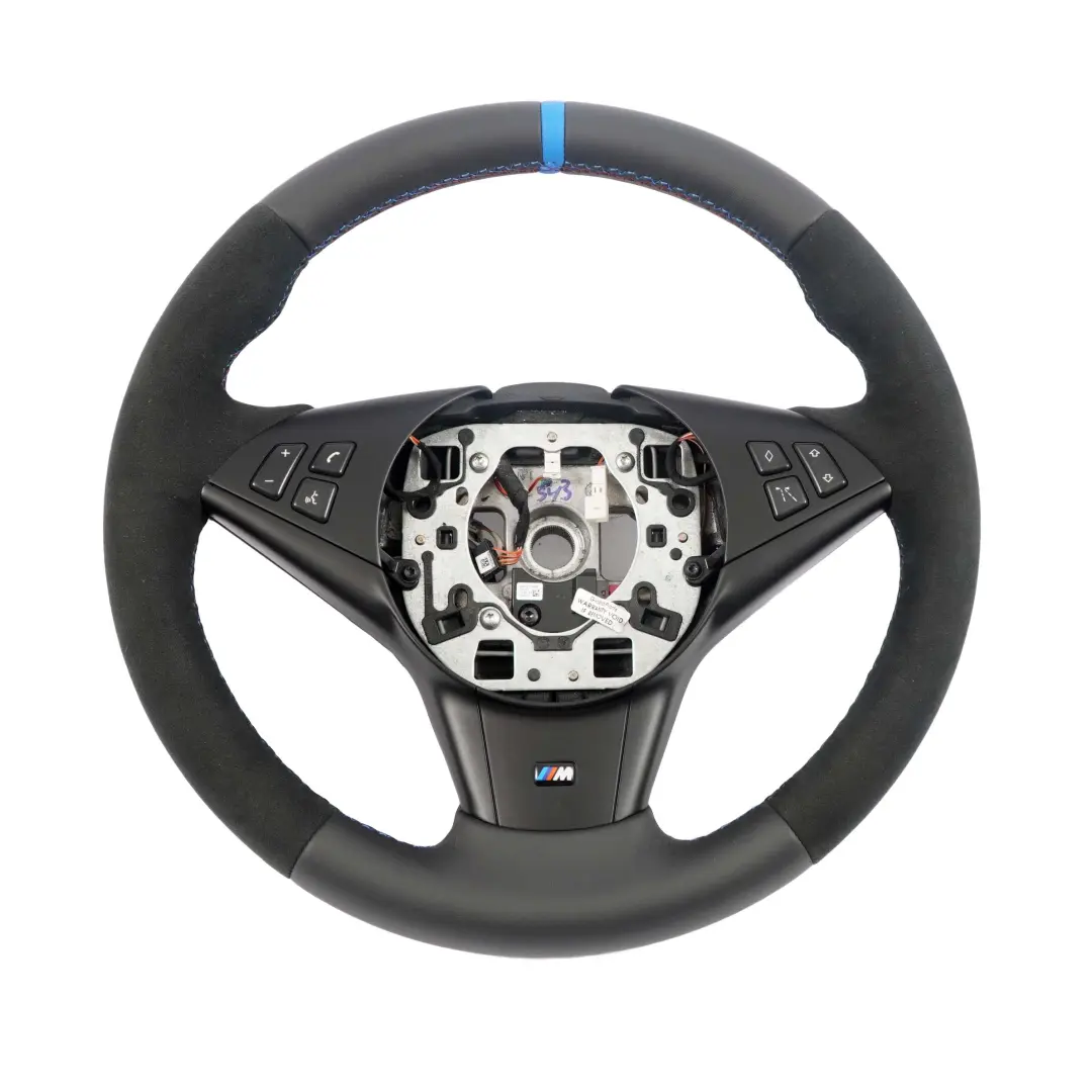 BMW M Sport Steering Wheel E60 E63 LCI NEW Leather / Alcantara Lane Assistant - SKU 2283943-1 - Part number 2283943