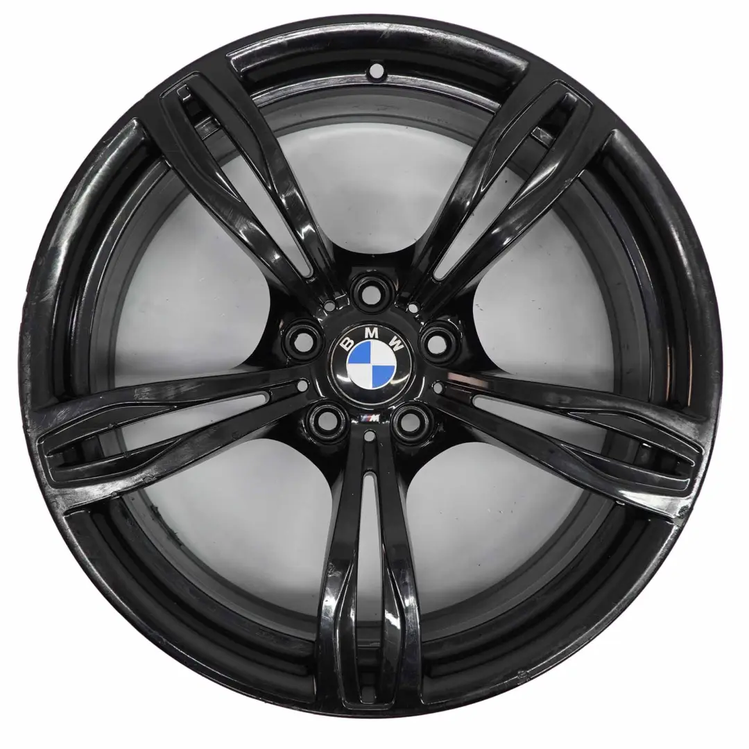 Schwarz Leichtmetallfelge 20" M Doppelspeiche 343 9J ET:32 für BMW F10 M5 mit Teilenummer 2283999 BMW F10 M5 Schwarz Leichtmetallfelge 20" M Doppelspeiche 343 9J ET:32 - SKU 2283999-2 - Teilenummer 2283999