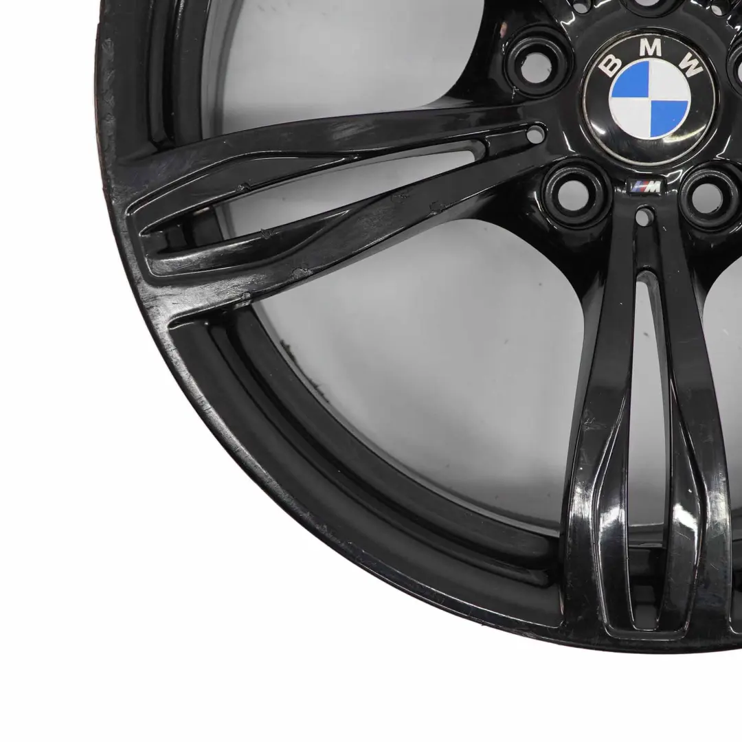 Noir Alloy Wheel Rim 20" M Double Spoke 343 9J ET:34 pour BMW F10 M5 à propos du numéro de pièce 2283999 BMW F10 M5 Noir Alloy Wheel Rim 20" M Double Spoke 343 9J ET:34 - SKU 2283999-2 - Numéro de pièce 2283999